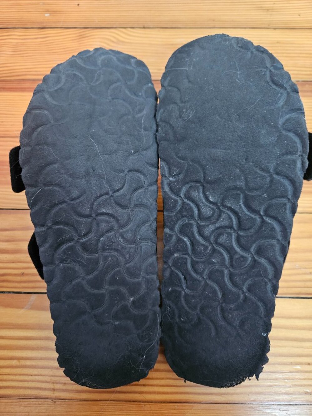 RARE🔥Birkenstock Arizona Shiny Python Black Microfiber Sandal Size 39 Snakeskin - Picture 6 of 8